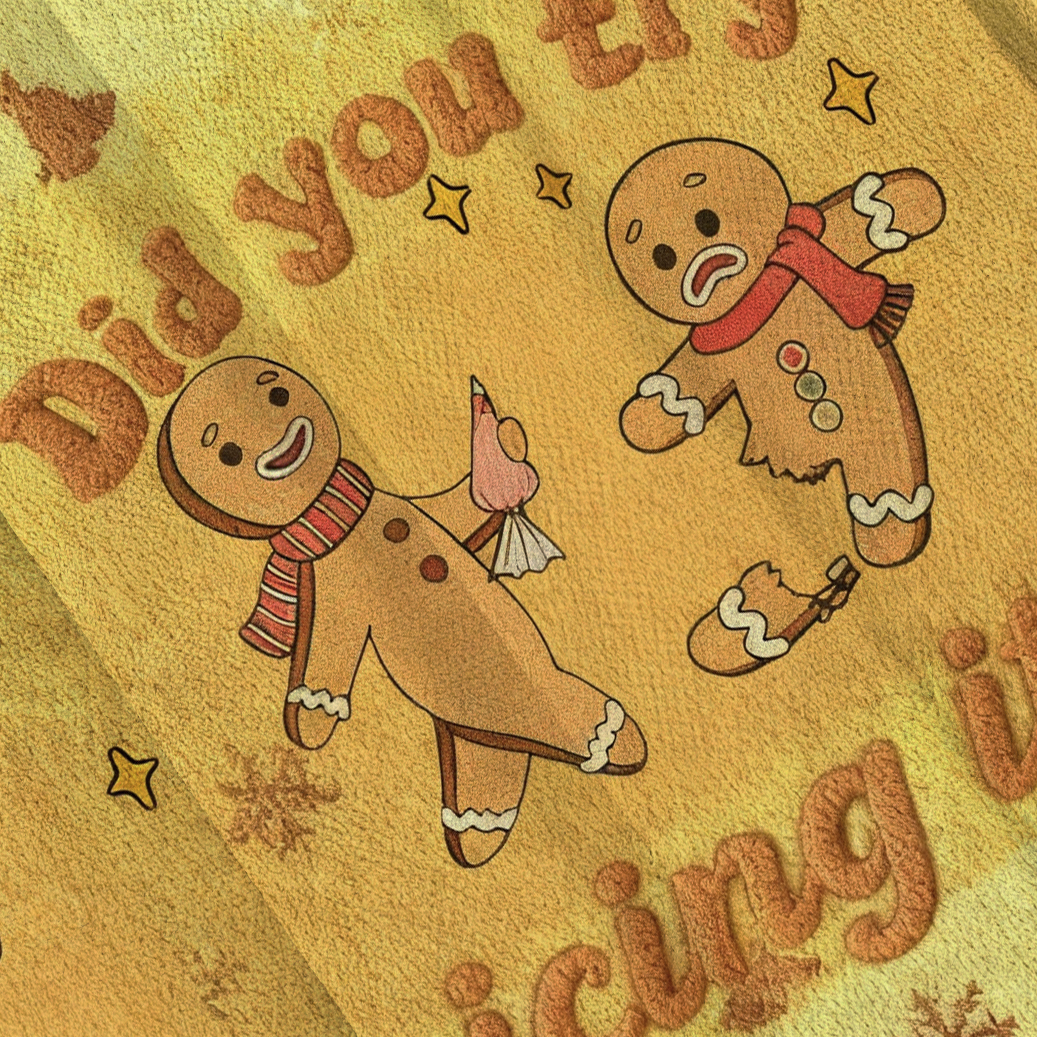 Baddiecat Did You Try Icing It Gingerbread Christmas Ugly Sweatshirt