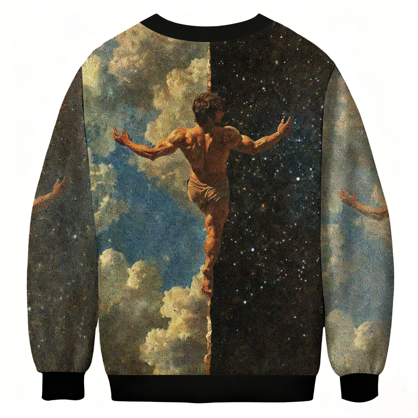 Baddiecat Sky To Cosmos Christmas Ugly Sweatshirt