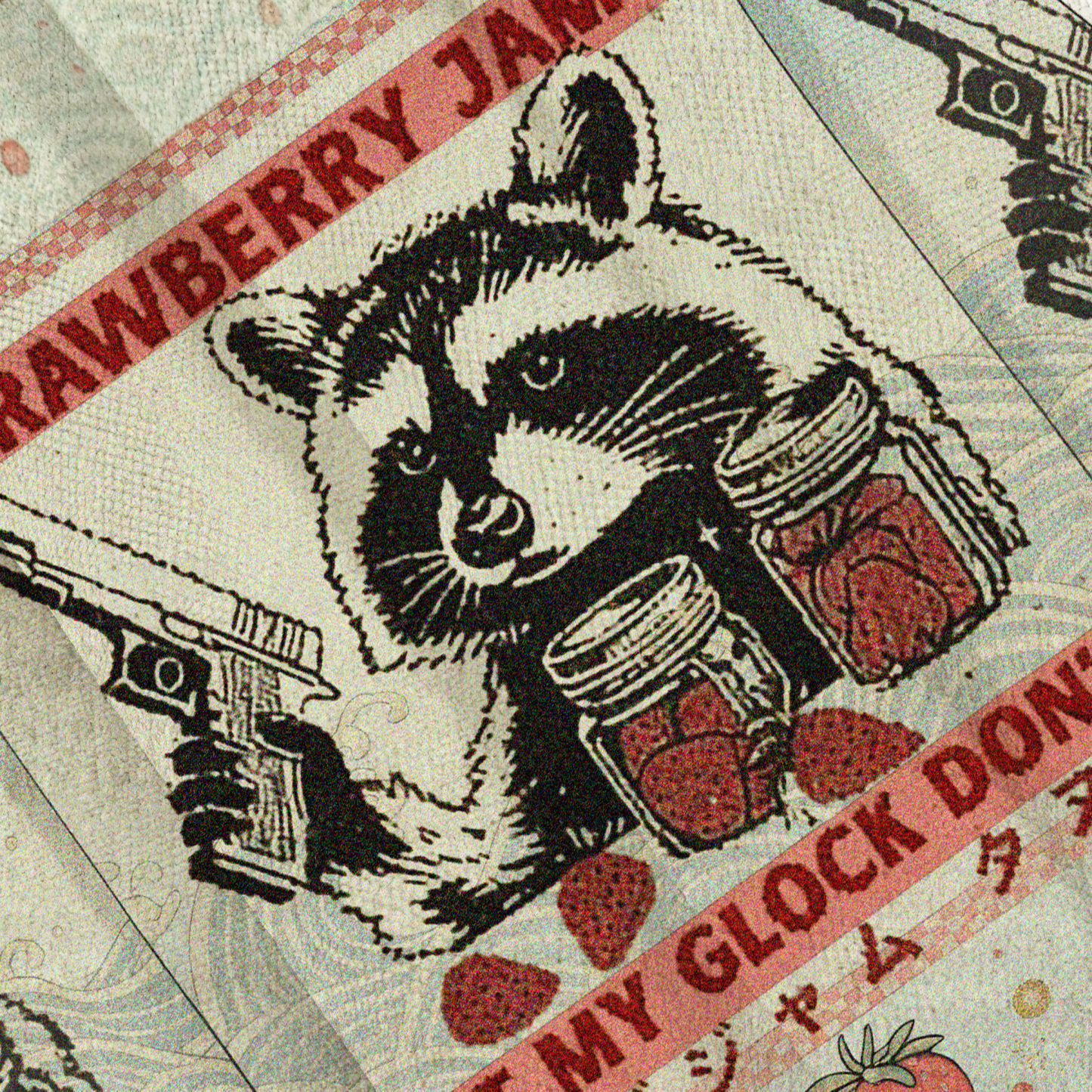 Baddiecat Strawberry Jams But My Glock Don't Christmas Ugly Sweatshirt