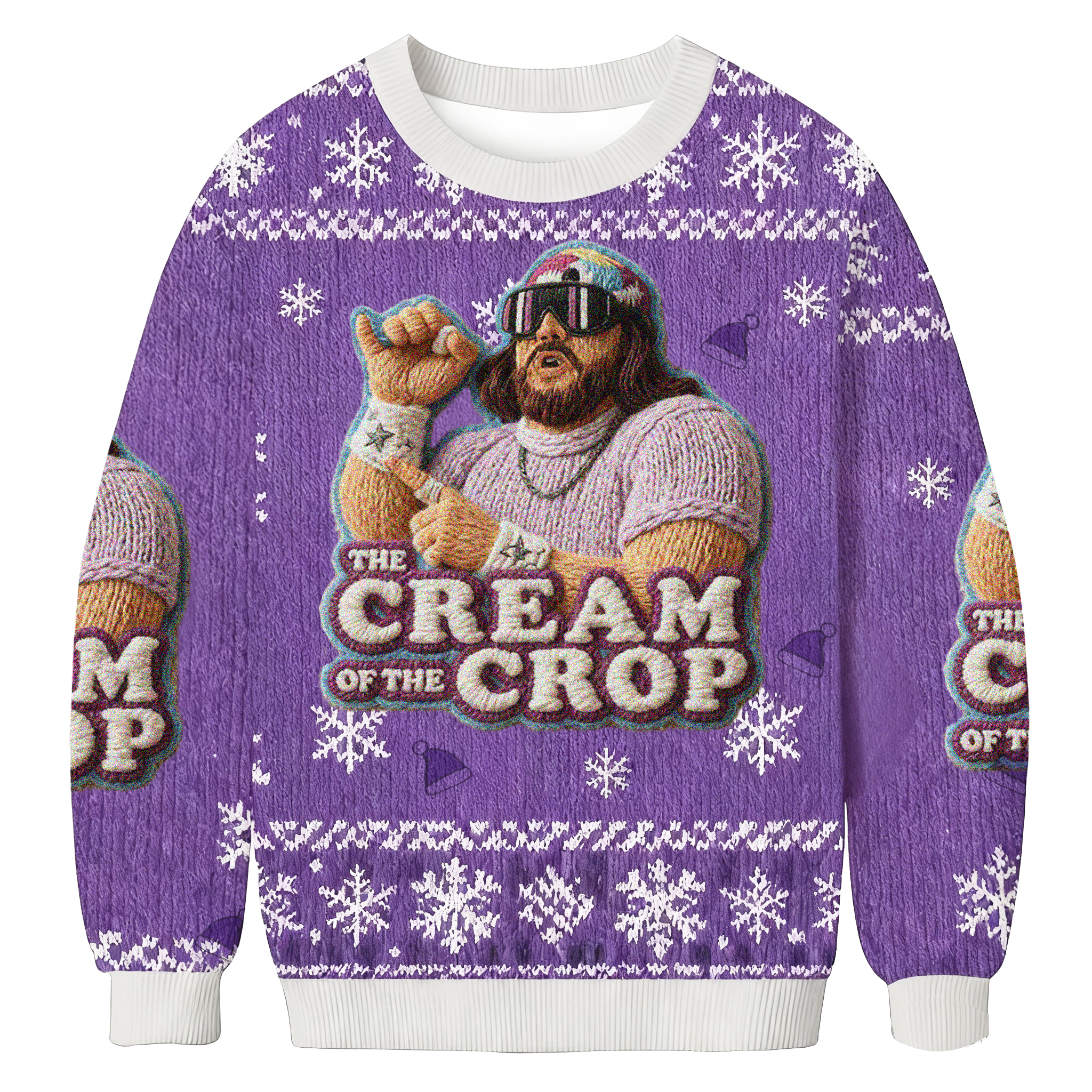 Baddiecat The Cream Of The Crop Christmas Ugly Sweatshirt