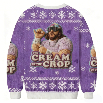 Baddiecat The Cream Of The Crop Christmas Ugly Sweatshirt