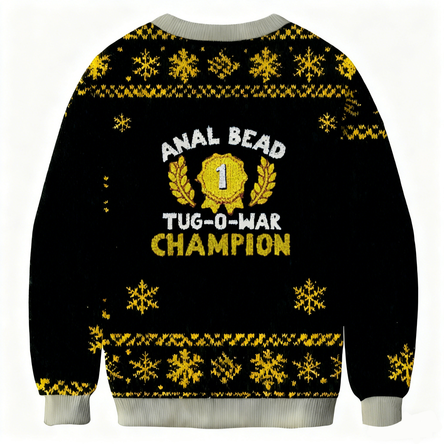 Baddiecat Anal Bead Tug O War Champion Christmas Ugly Sweatshirt