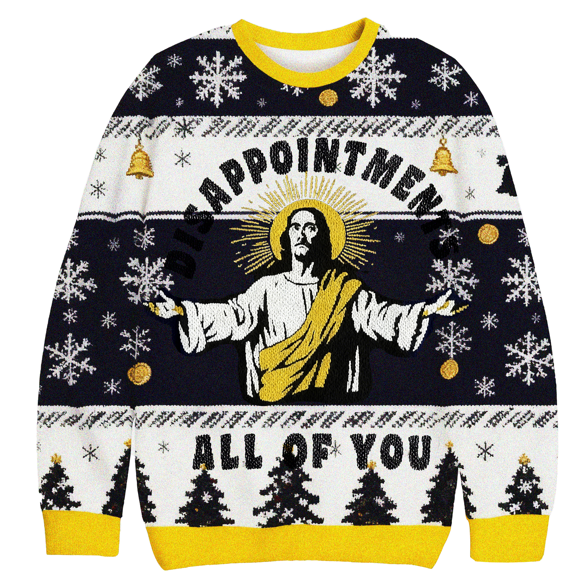 Baddiecat Disappointments All Of You Christmas Ugly Sweatshirt