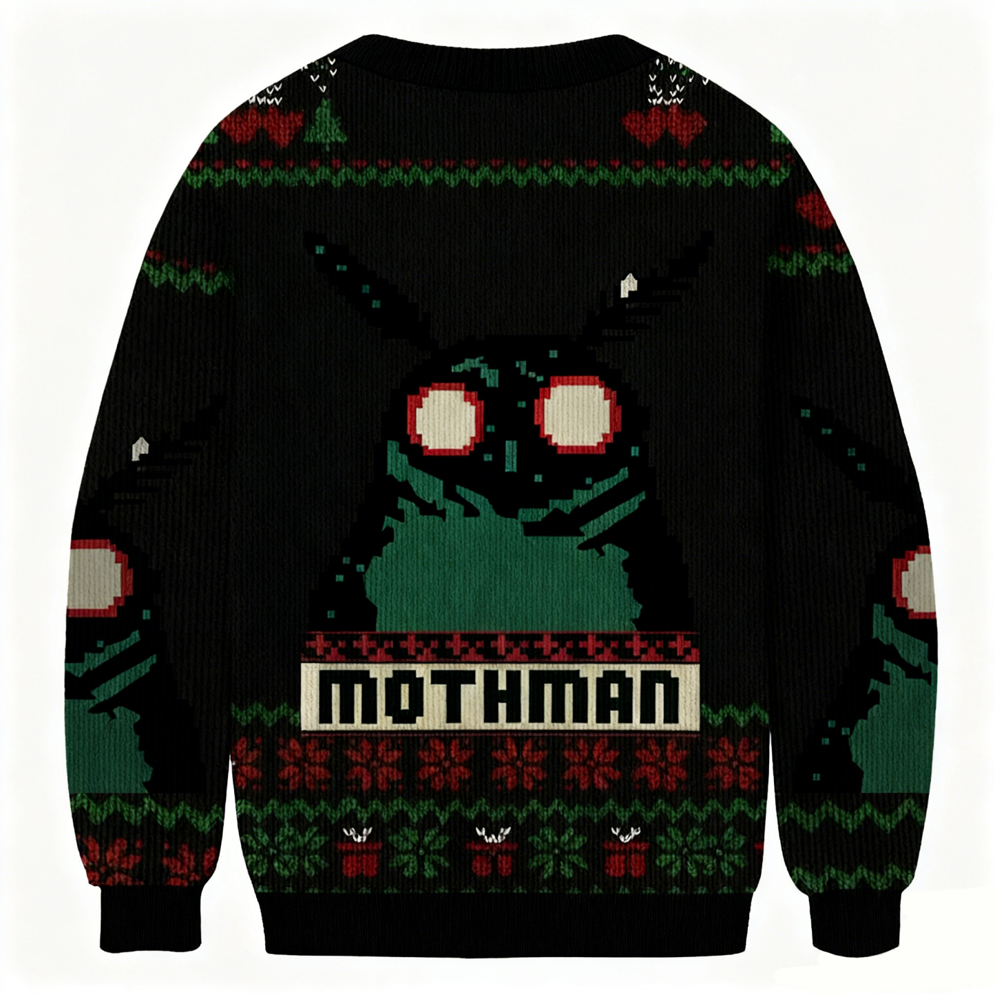 Baddiecat Mothman Christmas Ugly Sweatshirt