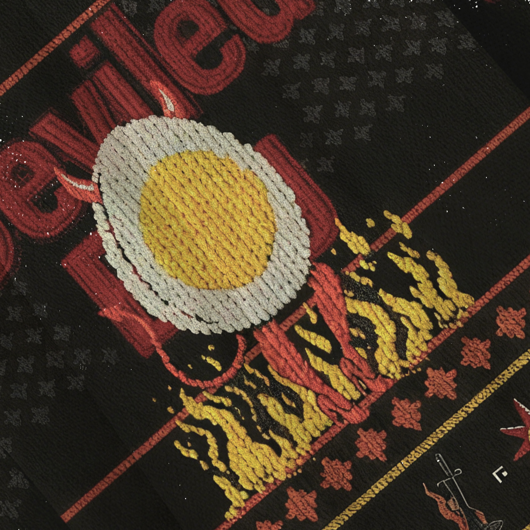 Baddiecat Deviled Egg Christmas Ugly Sweatshirt