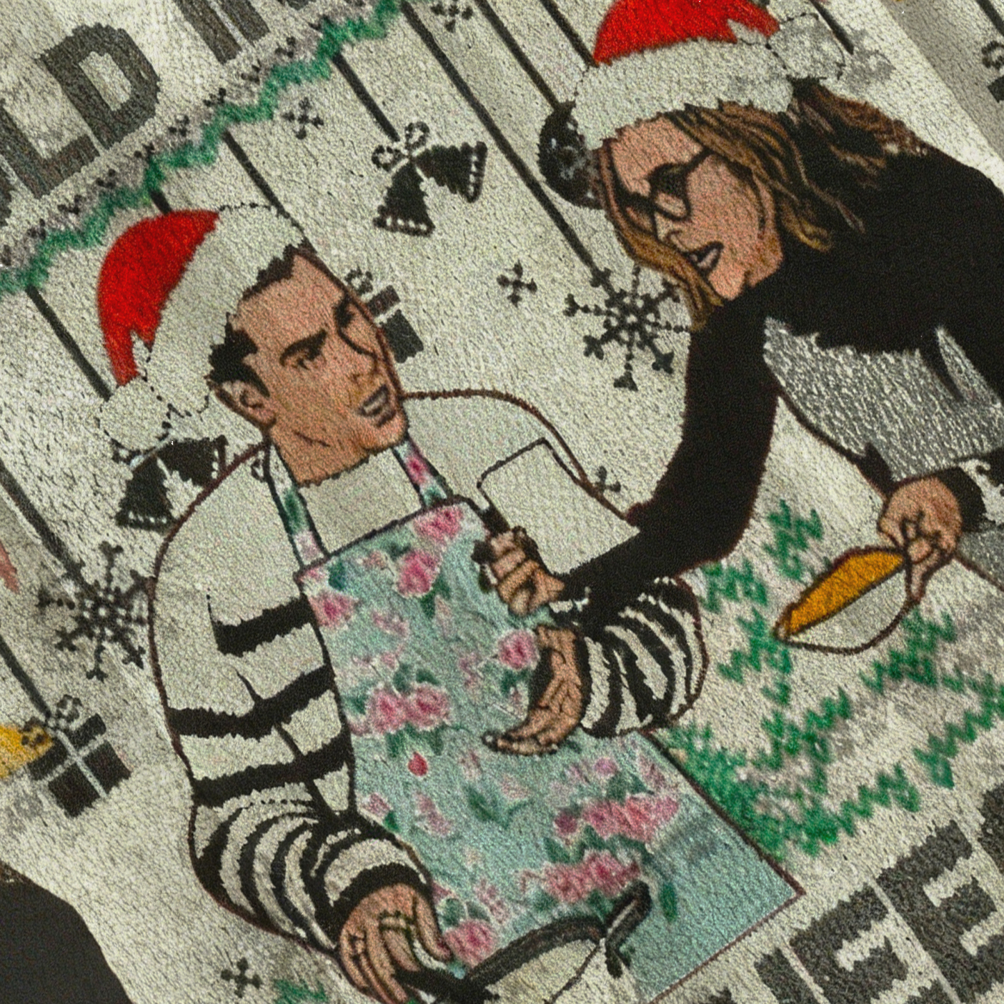 Baddiecat Fold In The Cheese Christmas Ugly Sweatshirt