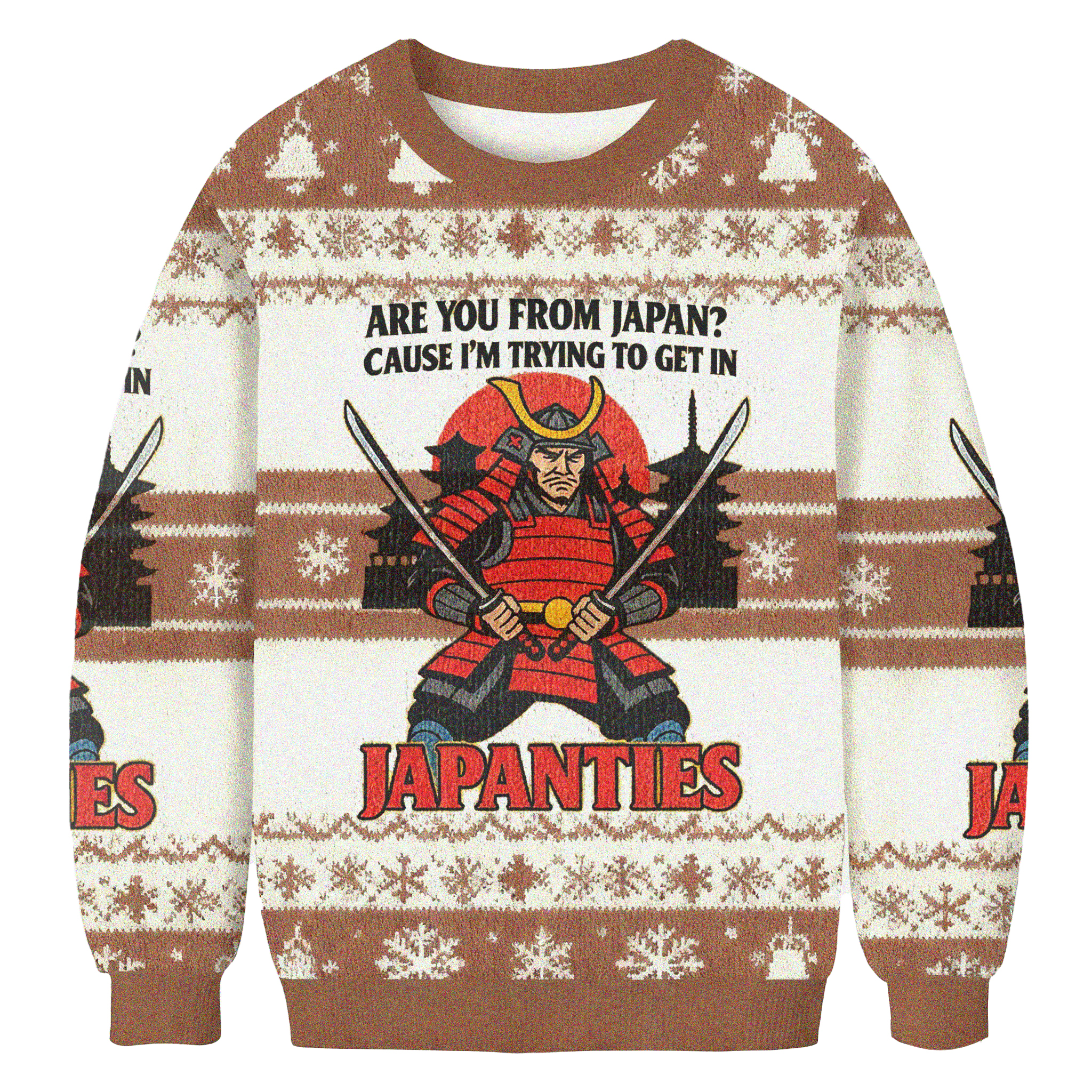 Baddiecat Are You From Japan Christmas Ugly Sweatshirt