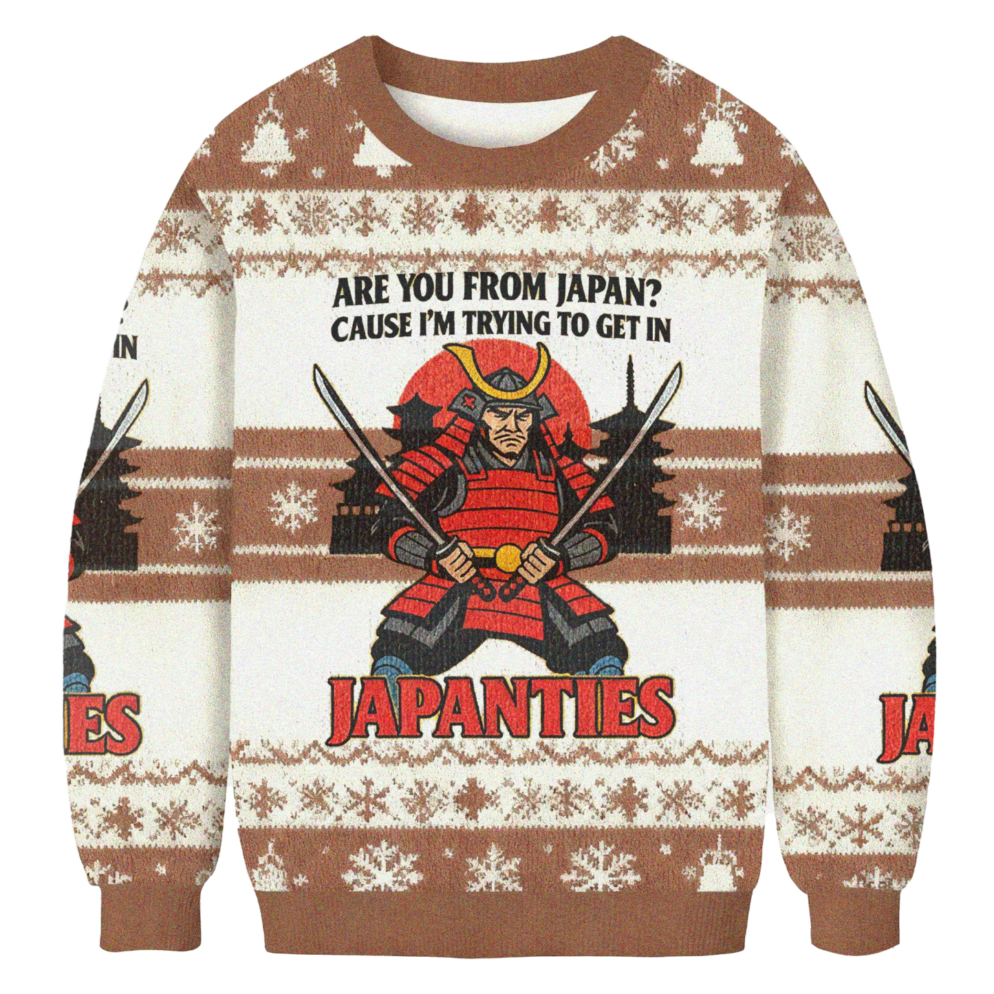 Baddiecat Are You From Japan Christmas Ugly Sweatshirt