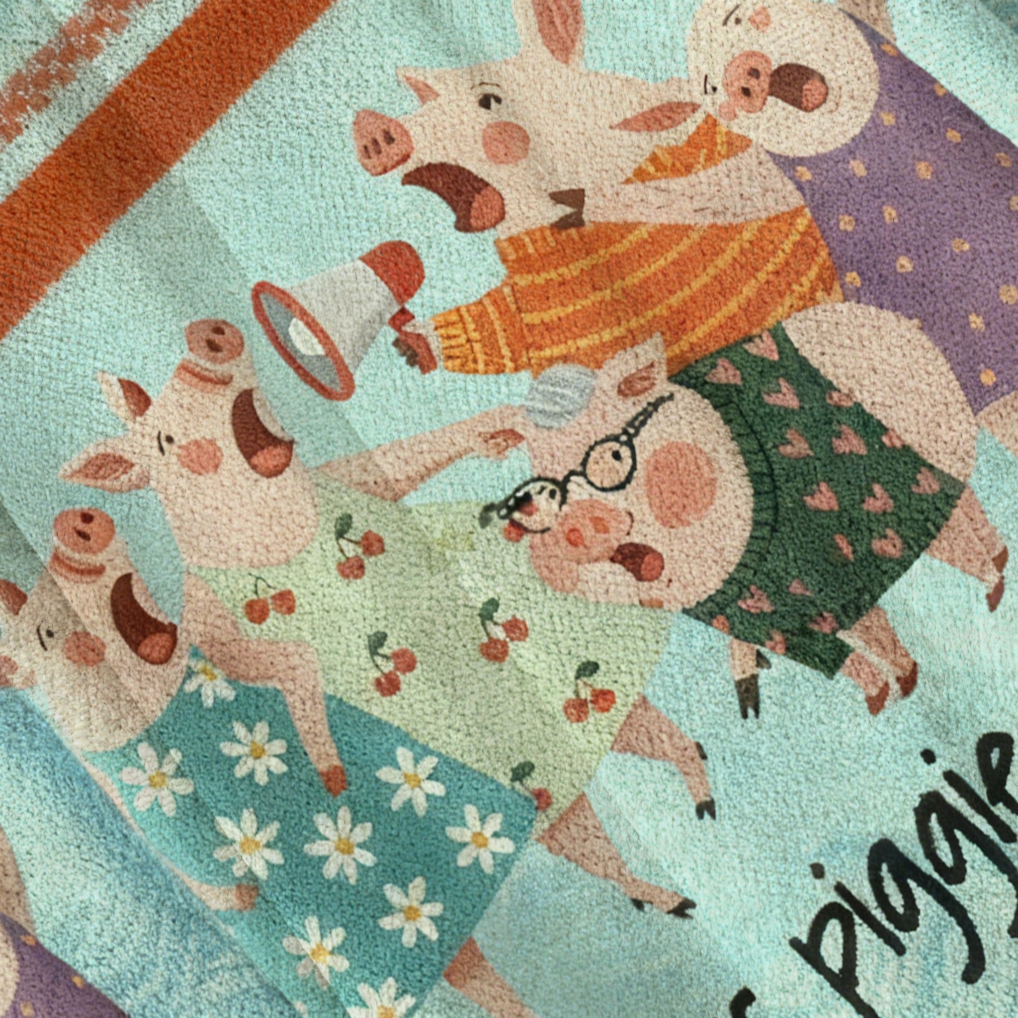 Baddiecat Louder Piggies Louder Christmas Ugly Sweatshirt