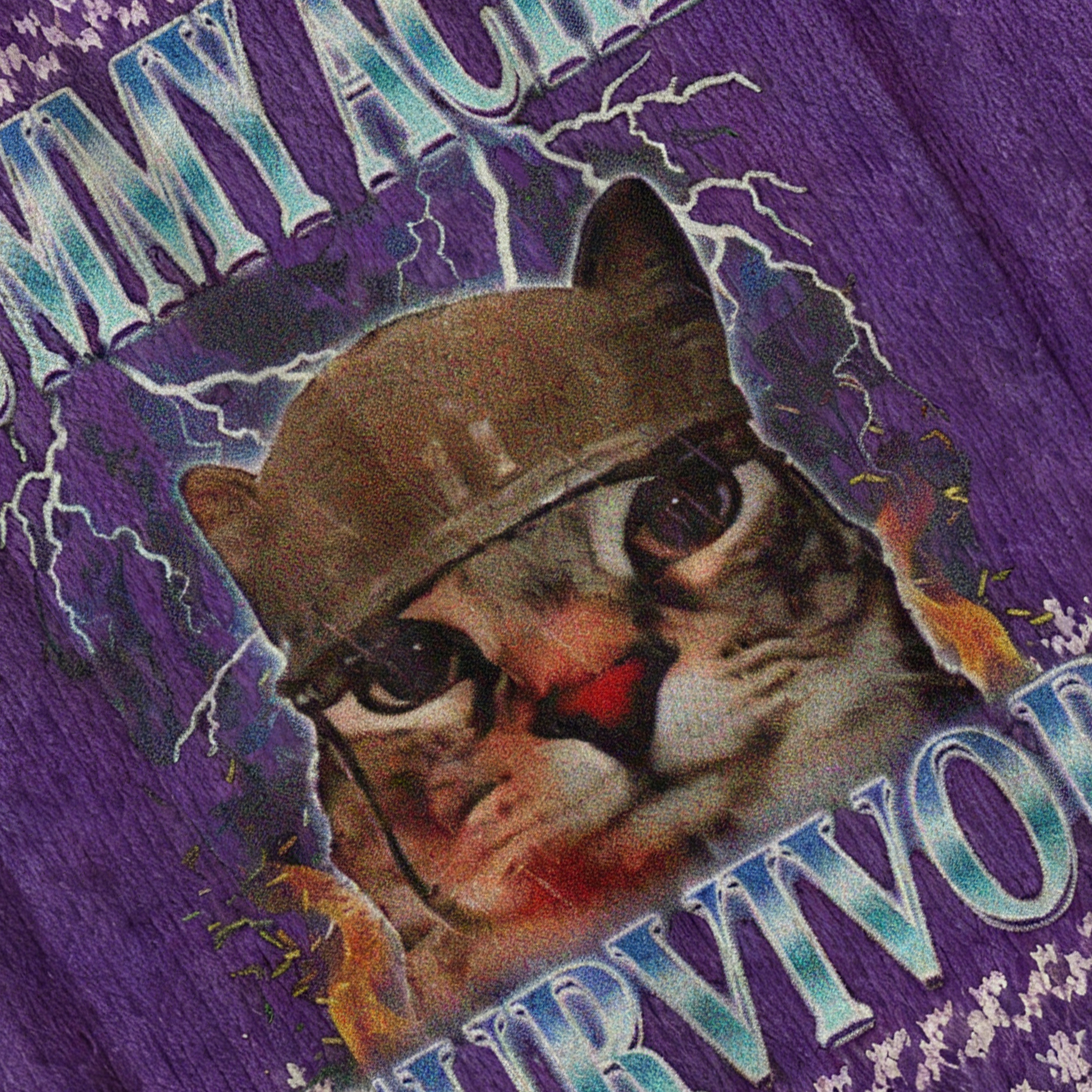 Baddiecat Tummy Ache Survivor Cat Christmas Ugly Sweatshirt