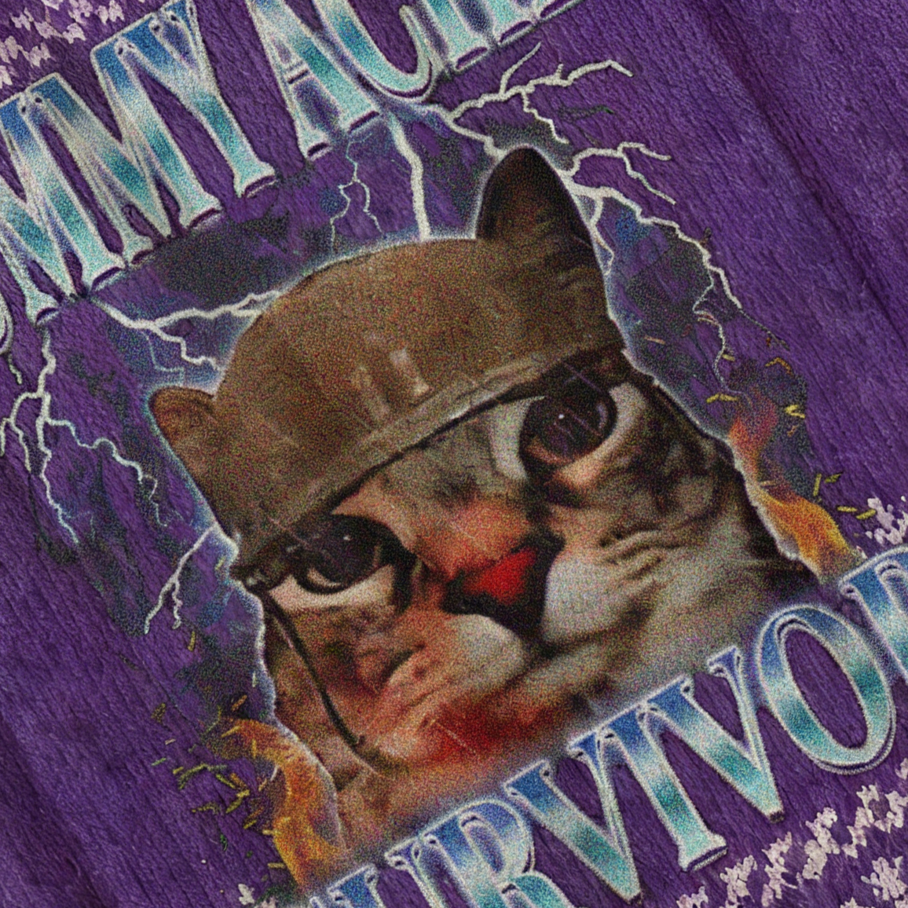 Baddiecat Tummy Ache Survivor Cat Christmas Ugly Sweatshirt