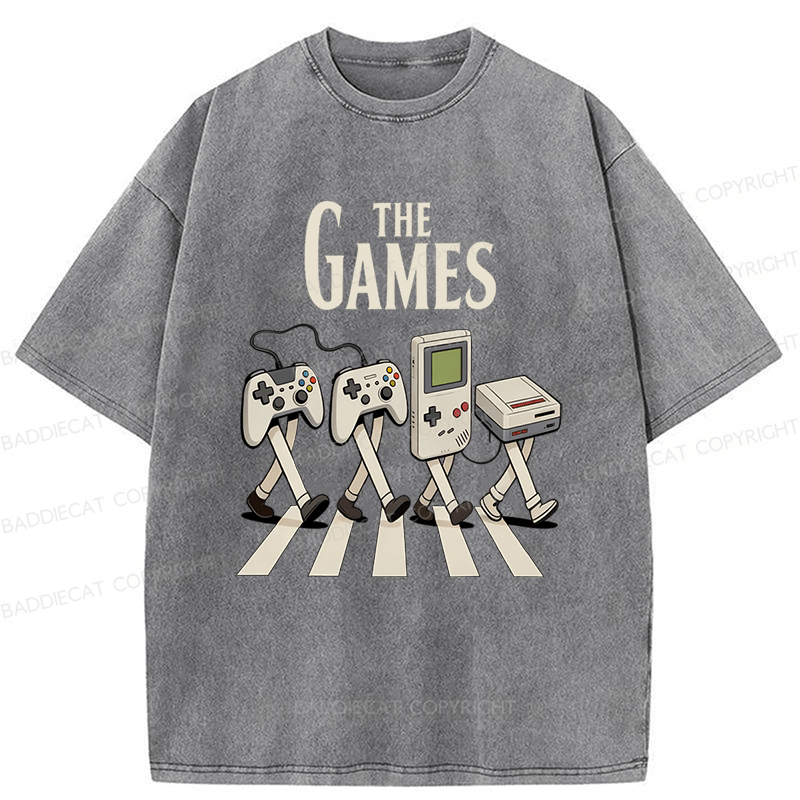 Baddiecat The Games Washed T-shirt