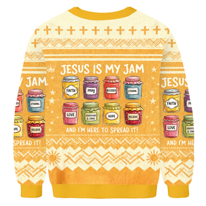 Baddiecat Jesus Is My Jam Ugly Sweatshirt