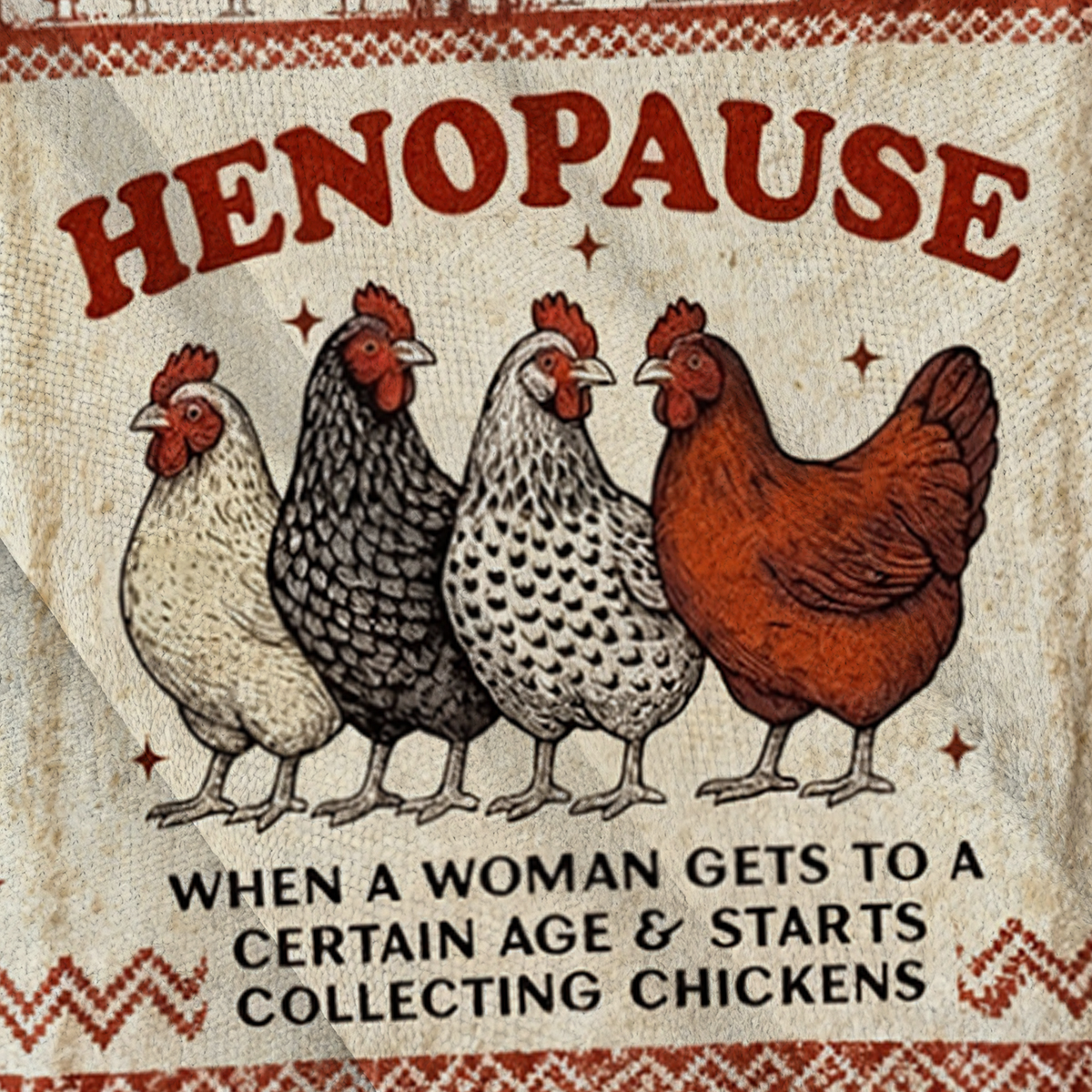 Baddiecat Henopause When A Woman Gets To A Certain Age Ugly Sweatshirt