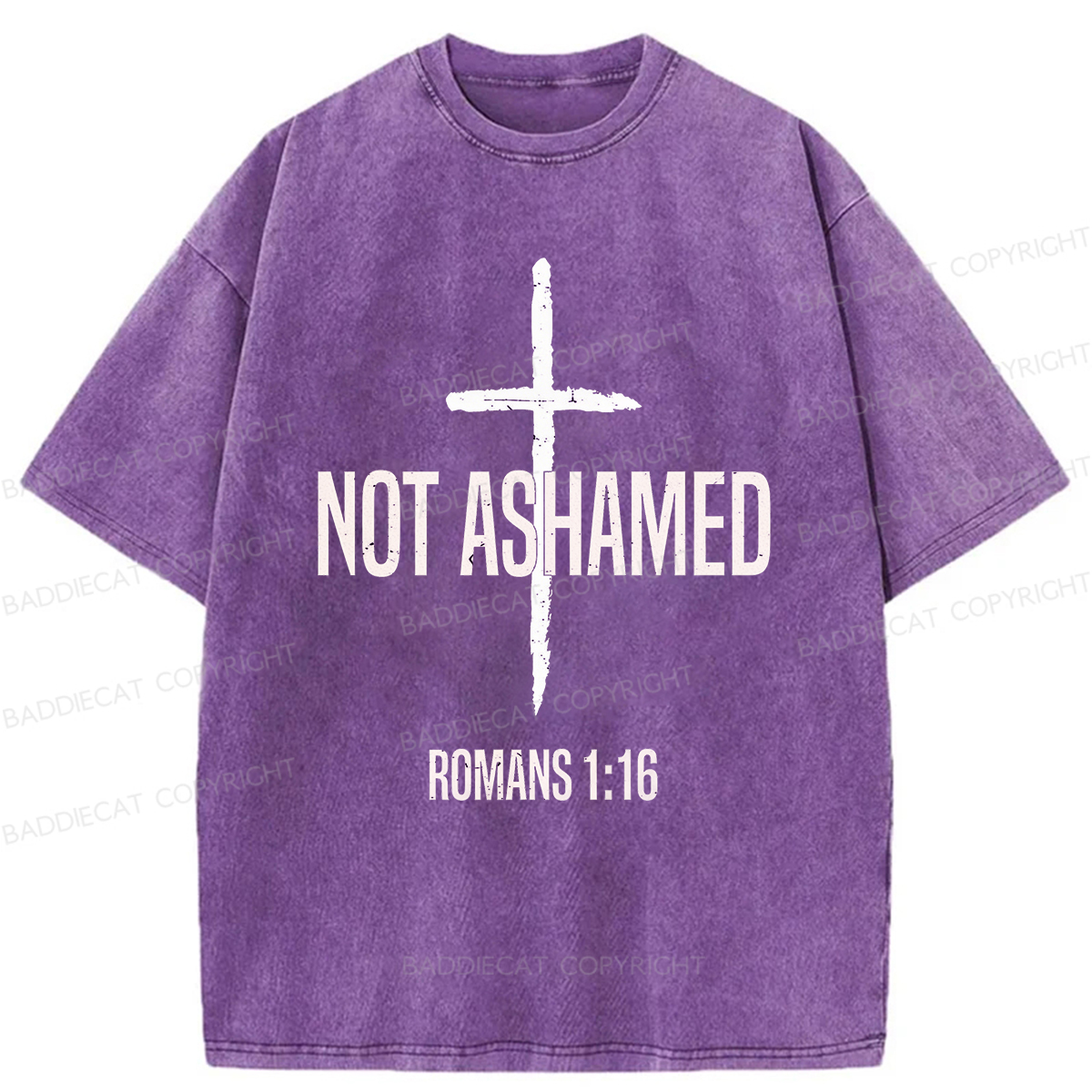 Baddiecat I Am Not Ashamed Of The Gospel Washed T-shirt