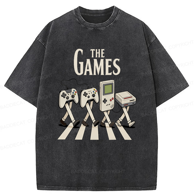 Baddiecat The Games Washed T-shirt