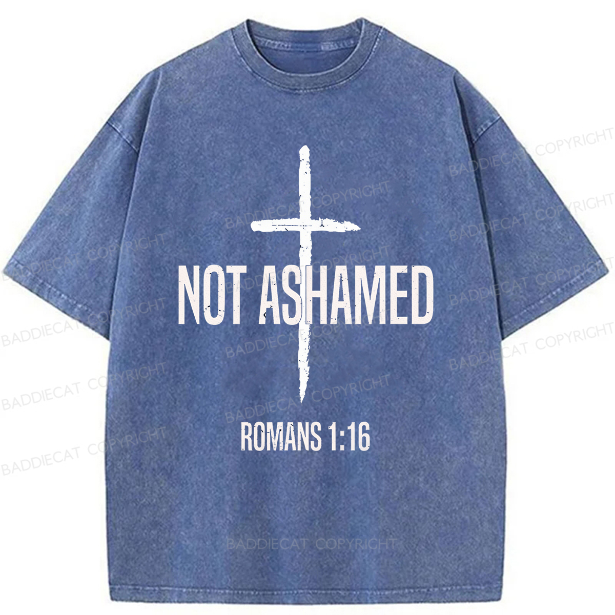 Baddiecat I Am Not Ashamed Of The Gospel Washed T-shirt