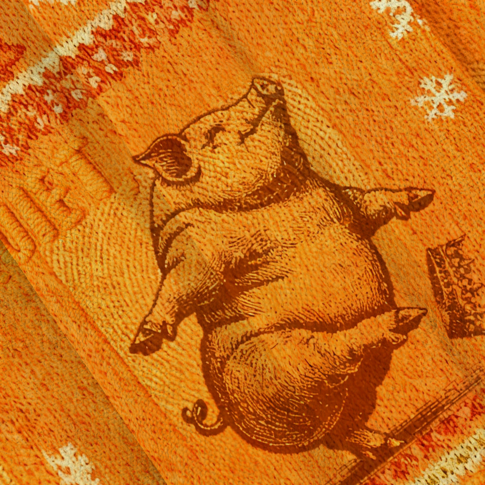 Baddiecat Quiet Piggy Christmas Ugly Sweatshirt