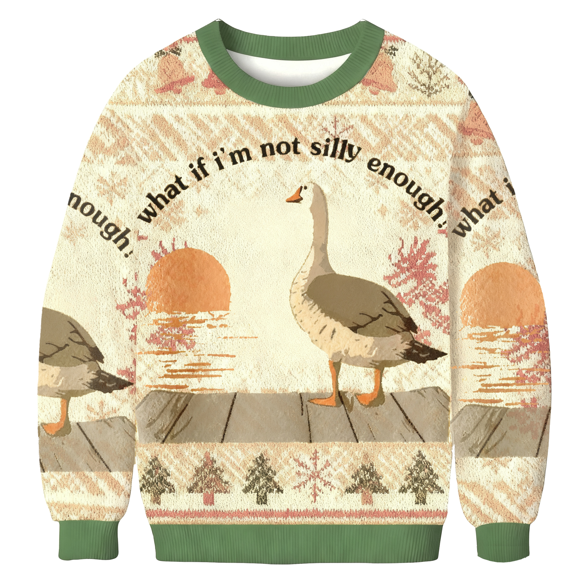 Baddiecat What If I'm Not Silly Enough Christmas Ugly Sweatshirt