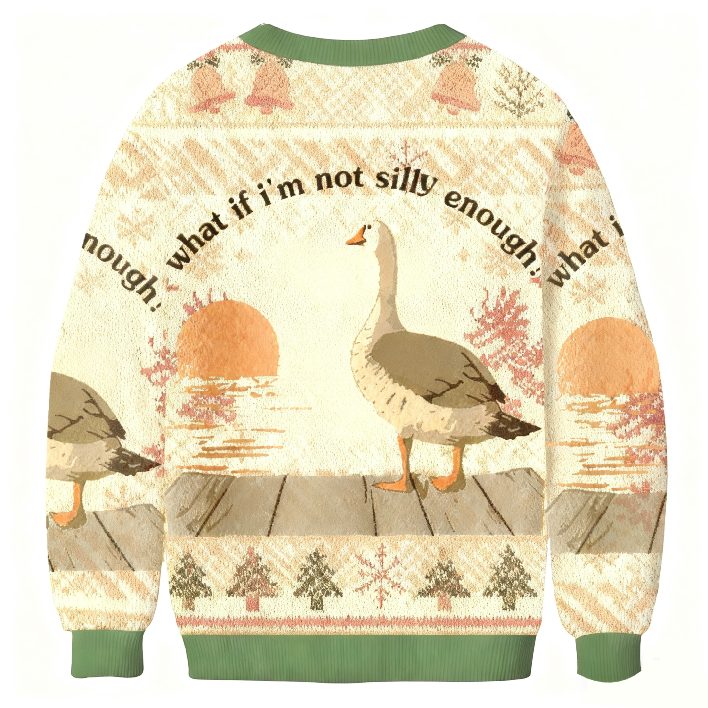 Baddiecat What If I'm Not Silly Enough Christmas Ugly Sweatshirt