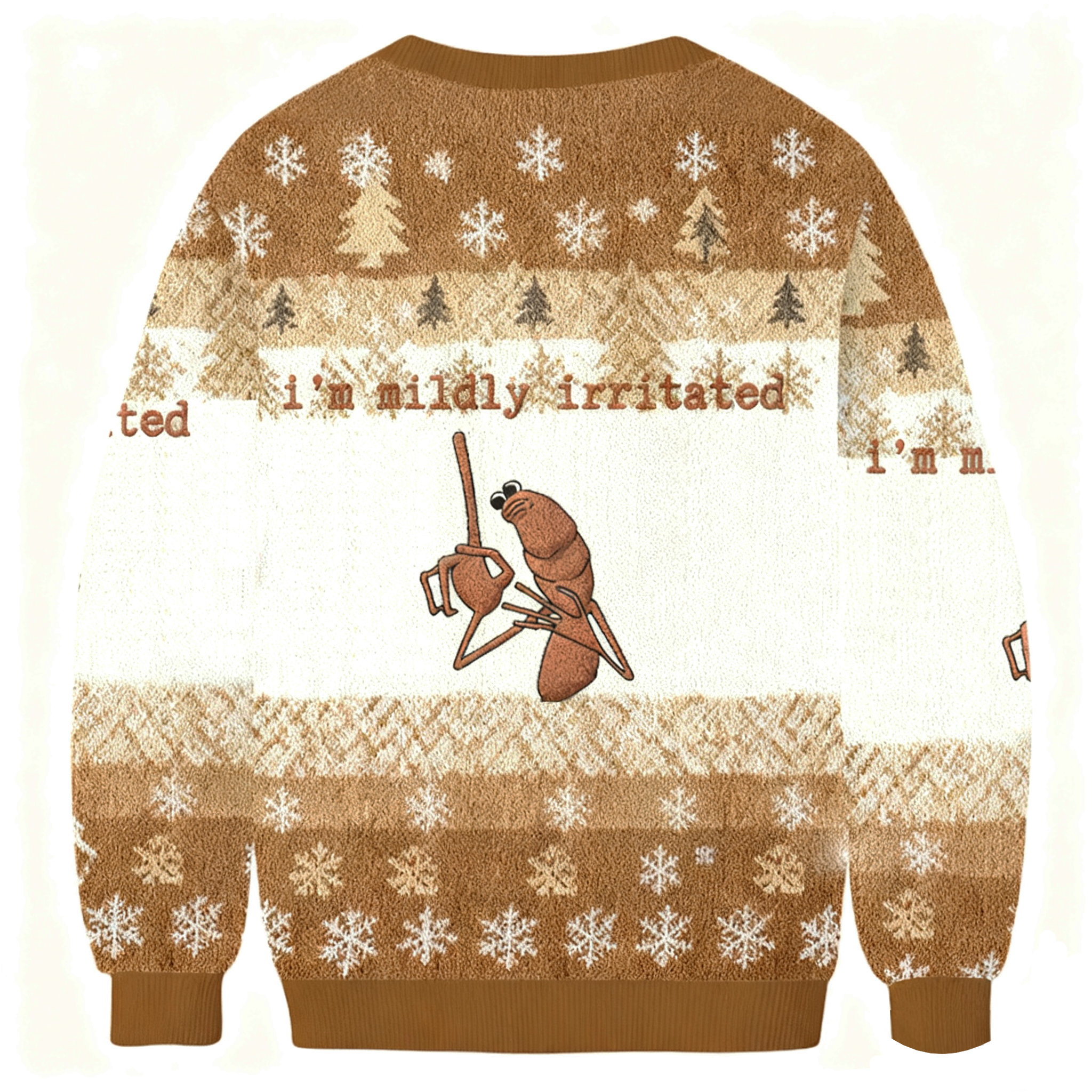 Baddiecat I'm Mildly Irritated Christmas Ugly Sweatshirt