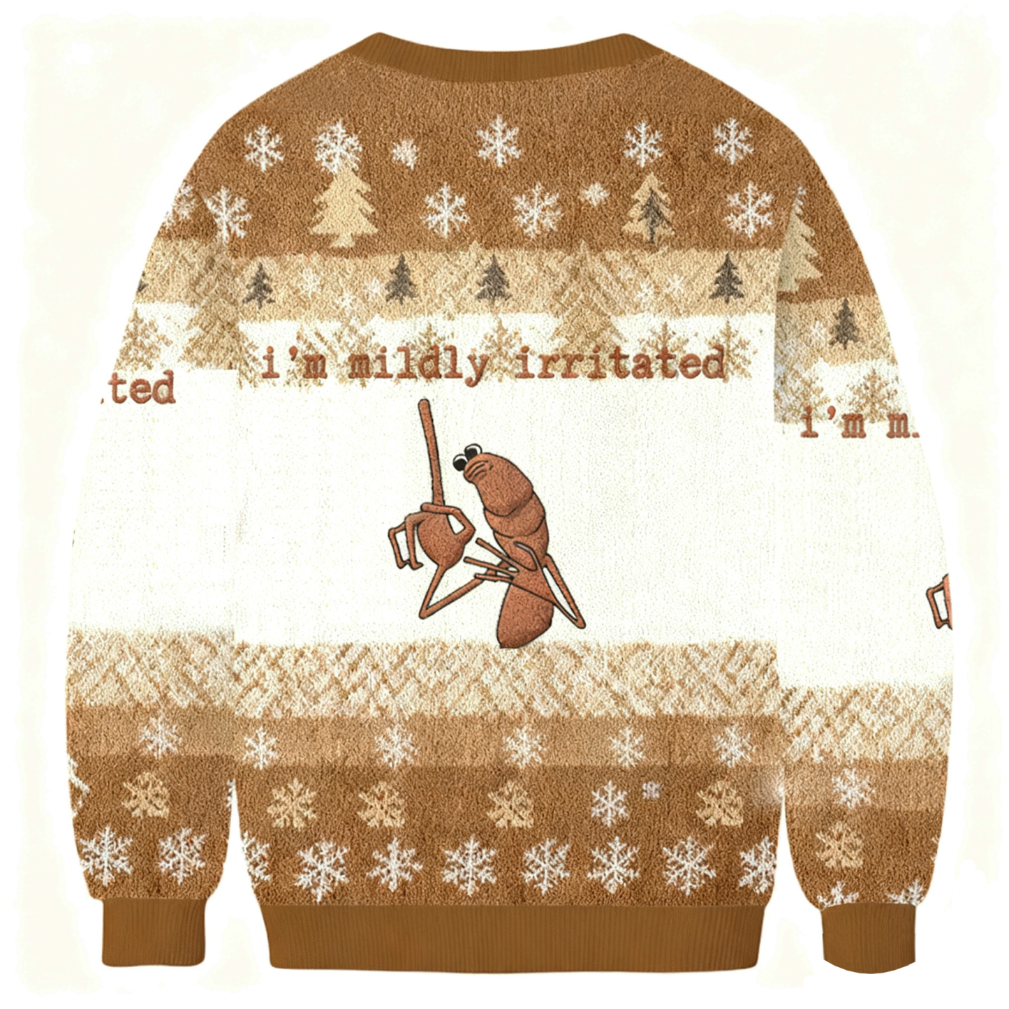 Baddiecat I'm Mildly Irritated Christmas Ugly Sweatshirt