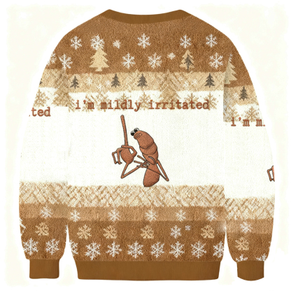 Baddiecat I'm Mildly Irritated Christmas Ugly Sweatshirt