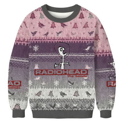 Baddiecat Radiohead The Bends Christmas Ugly Sweatshirt