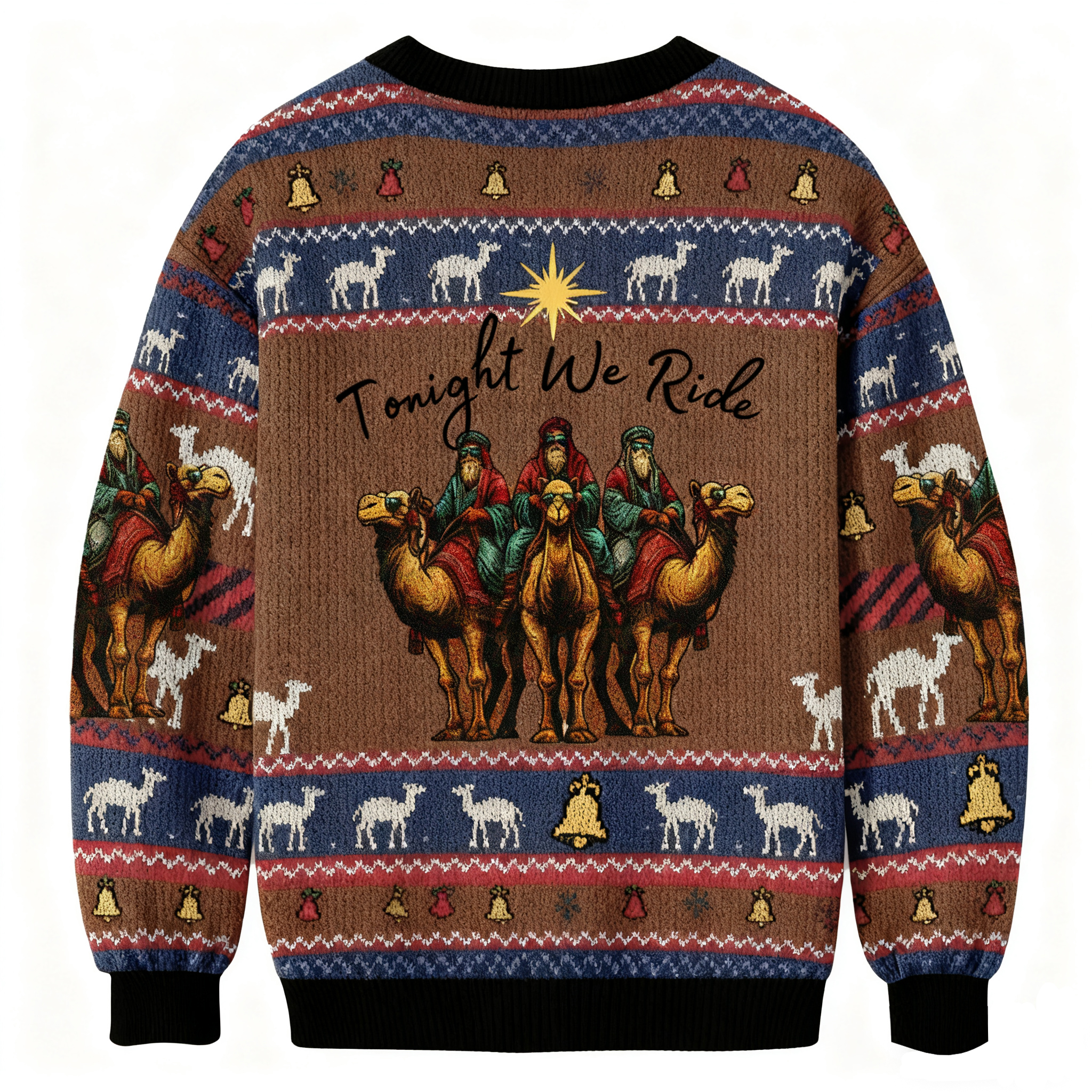 Baddiecat Tonight We Ride Christmas Ugly Sweatshirt
