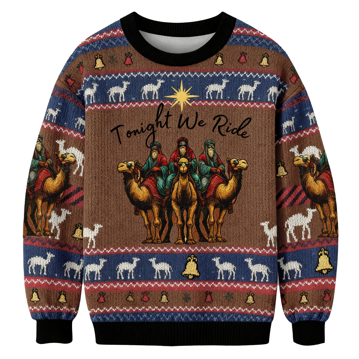 Baddiecat Tonight We Ride Christmas Ugly Sweatshirt