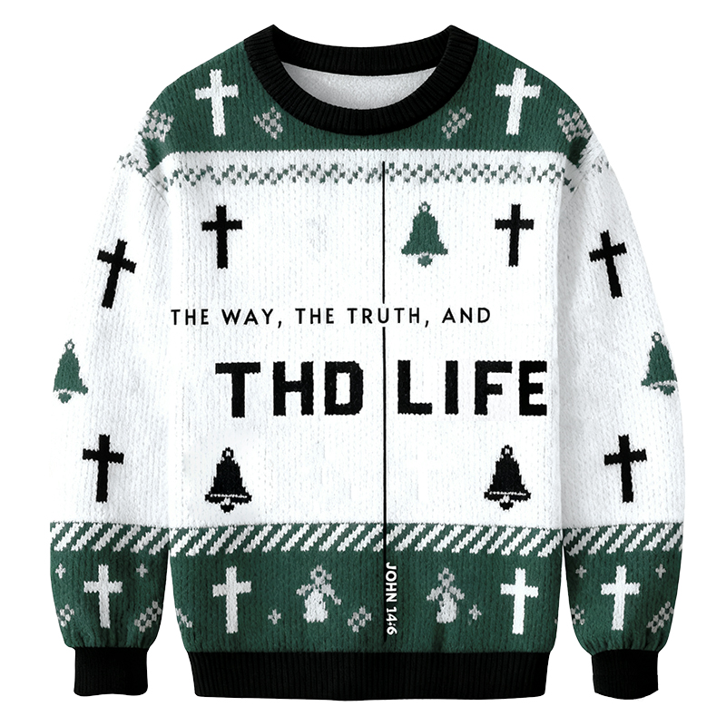 Baddiecat The Way The Truth And THD Life Christmas Ugly Sweatshirt