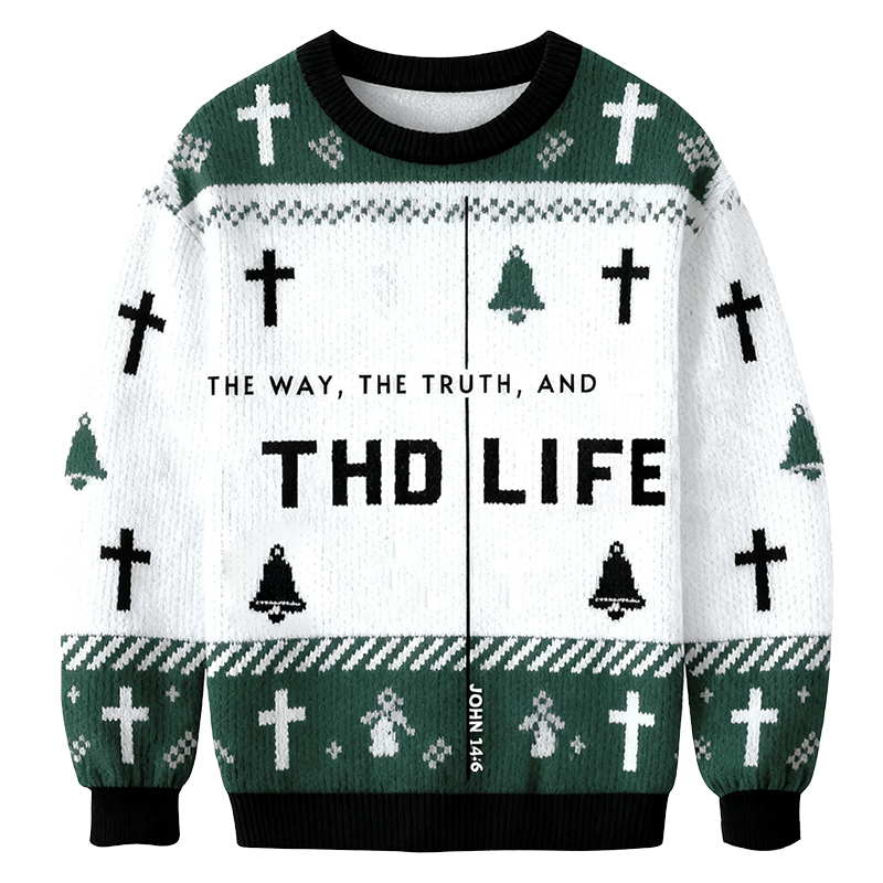 Baddiecat The Way The Truth And THD Life Christmas Ugly Sweatshirt