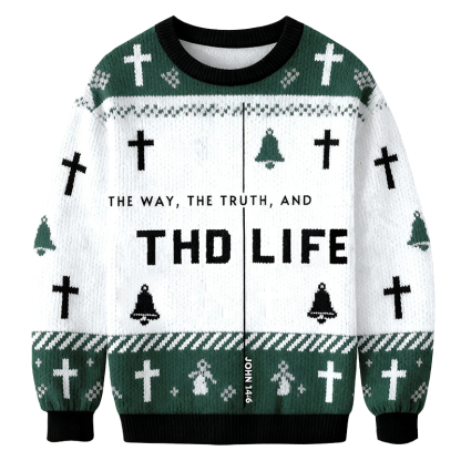 Baddiecat The Way The Truth And THD Life Christmas Ugly Sweatshirt