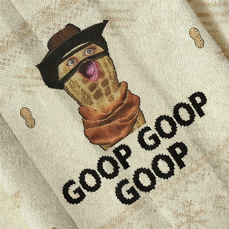 Baddiecat Goop Goop Goop Cowboy Peanut Christmas Ugly Sweatshirt