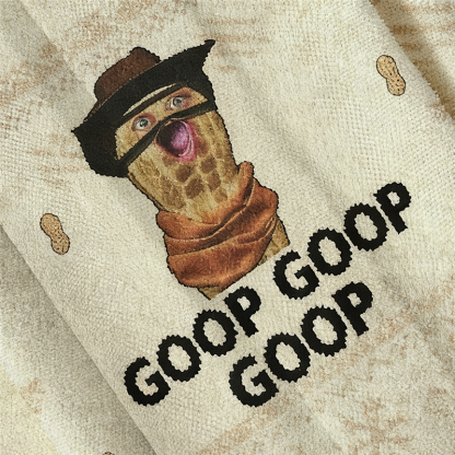 Baddiecat Goop Goop Goop Cowboy Peanut Christmas Ugly Sweatshirt