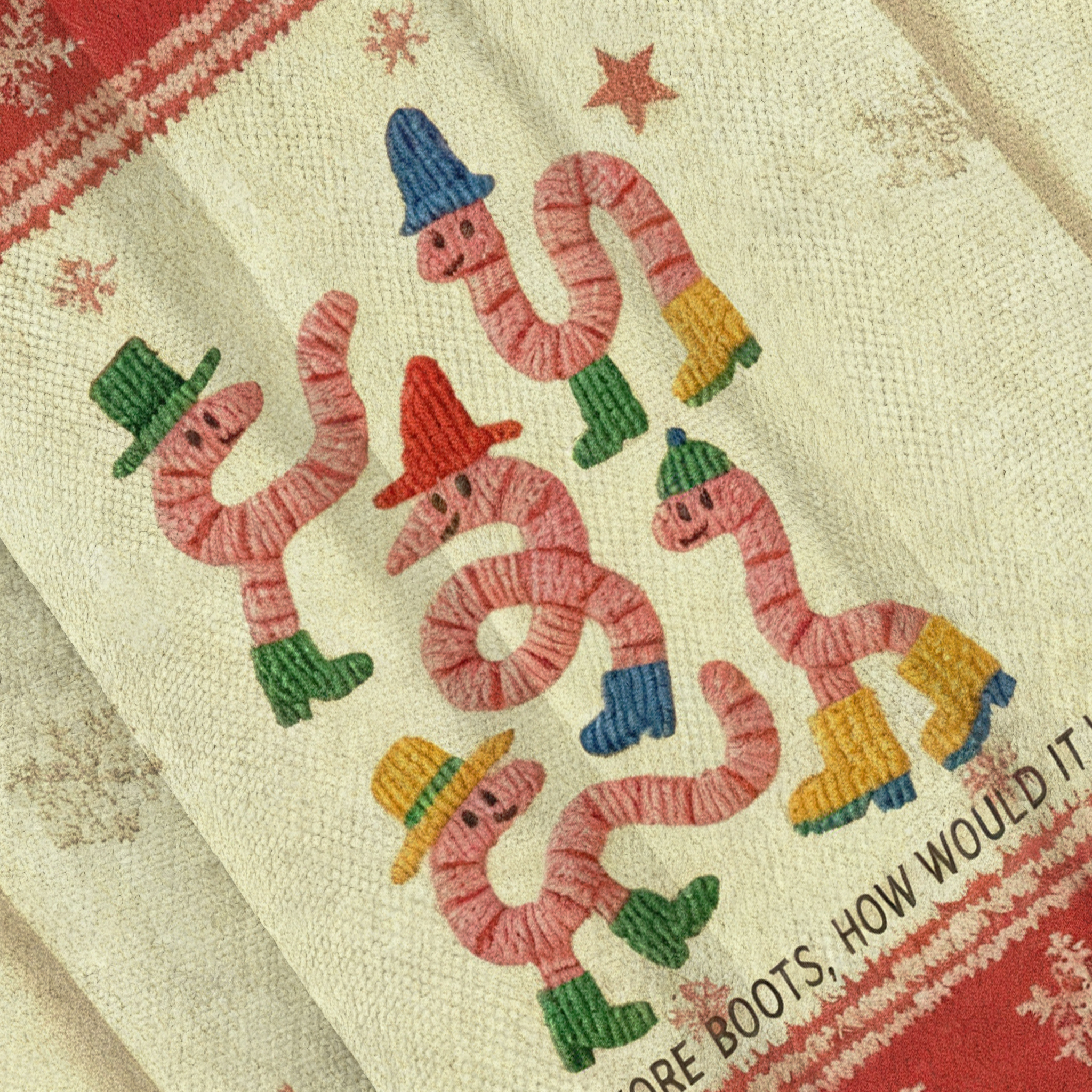 Baddiecat If A Worm Wore Boots How Would It Wear Them Christmas Ugly Sweatshirt