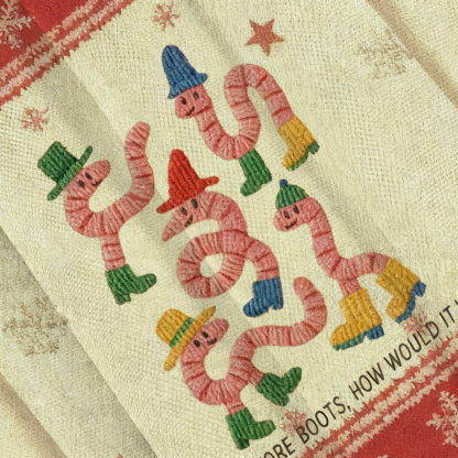 Baddiecat If A Worm Wore Boots How Would It Wear Them Christmas Ugly Sweatshirt