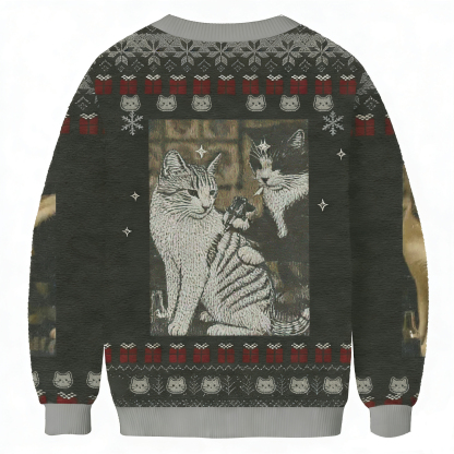 Baddiecat Tattooed Cat Ugly Sweatshirt