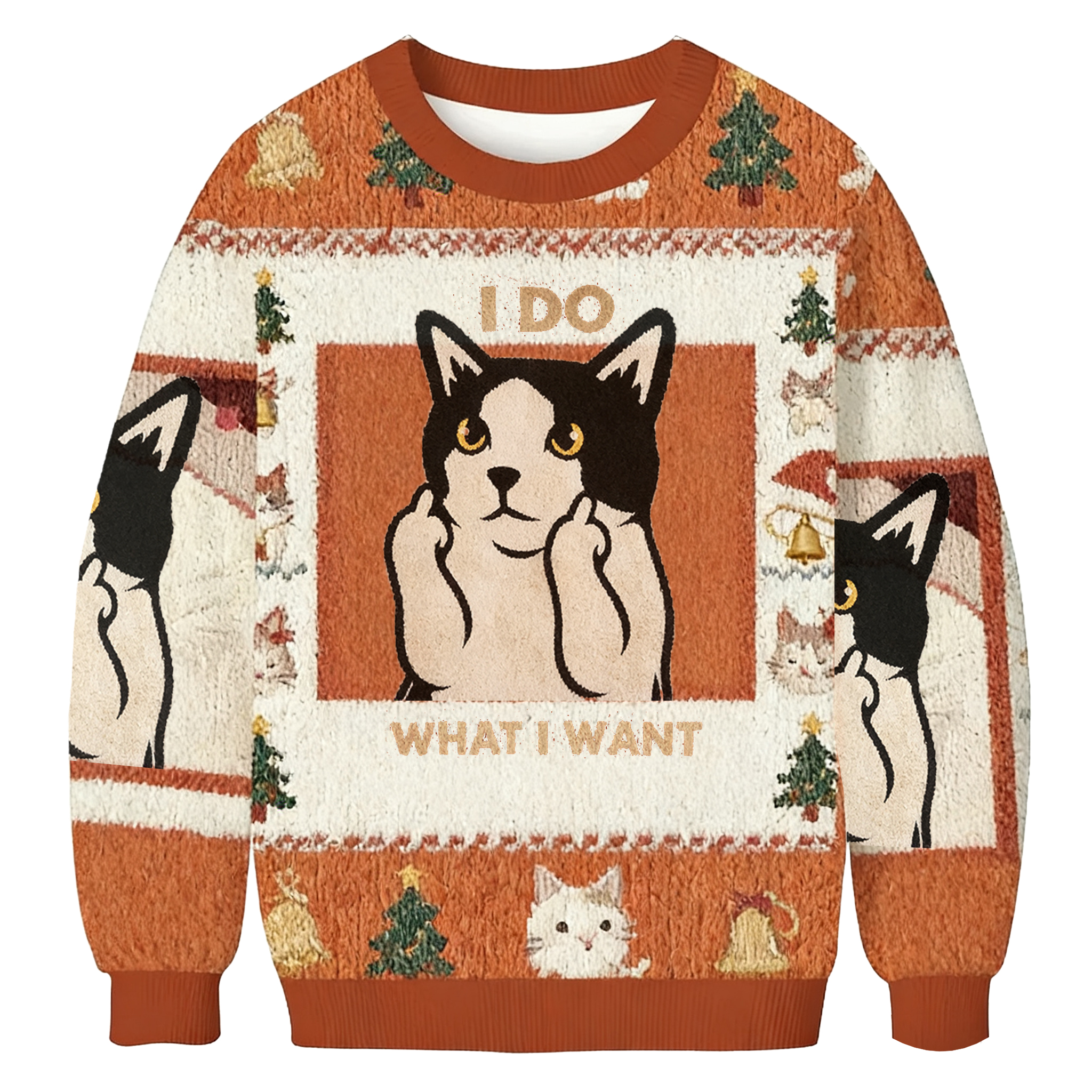 Baddiecat I Do What I Want Cat Ugly Sweatshirt