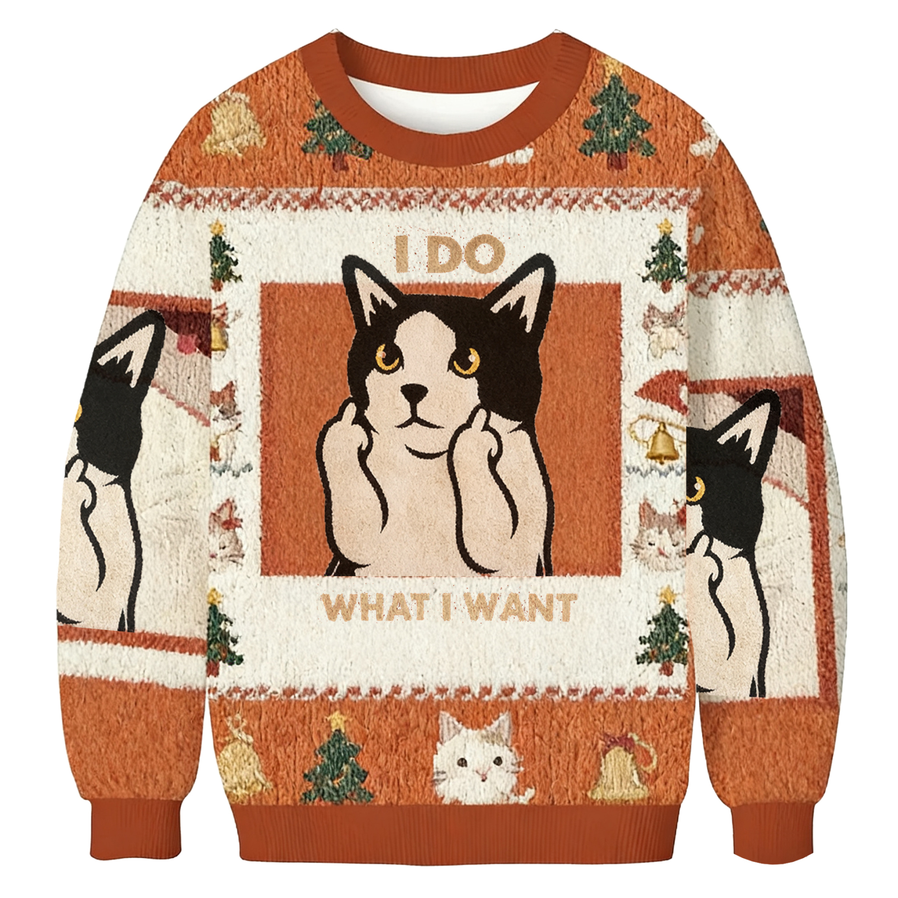 Baddiecat I Do What I Want Cat Ugly Sweatshirt