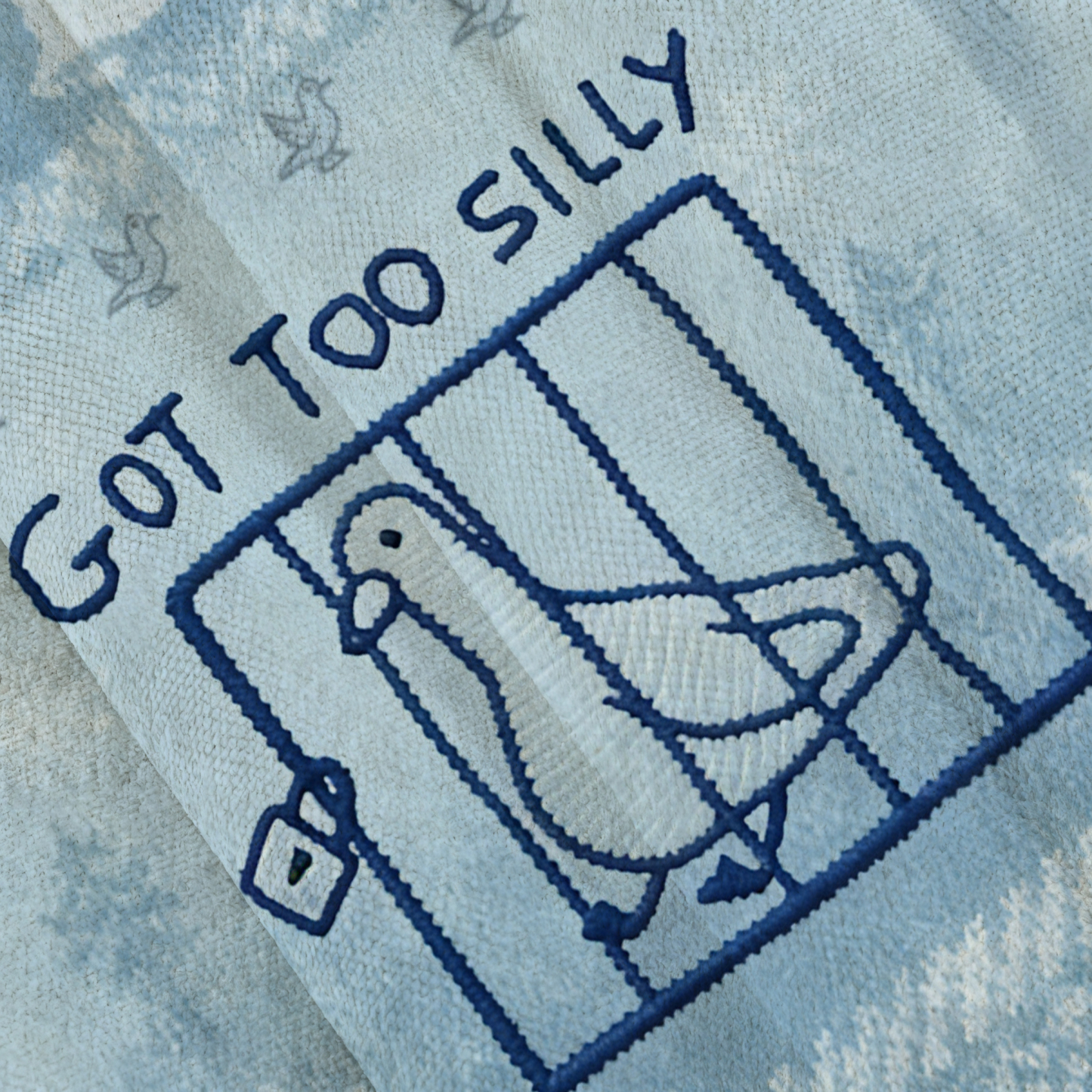 Baddiecat Got Too Silly Caged Dove Ugly Sweatshirt