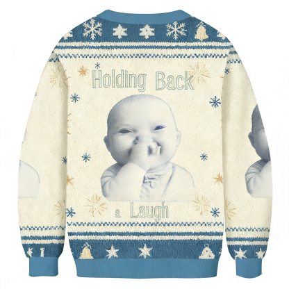 Baddiecat Holding Back A Laugh Baby Ugly Sweatshirt