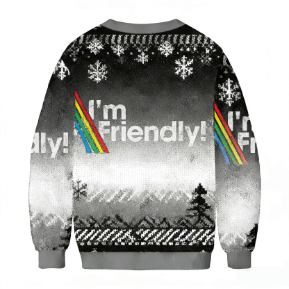 Baddiecat I'm Friendly Ugly Sweatshirt