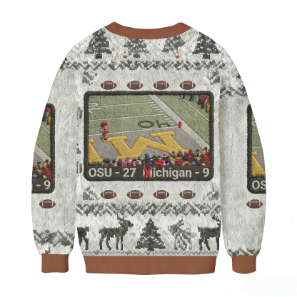 Baddiecat OSU 27 VS Michigan 9 Football Ugly Sweatshirt
