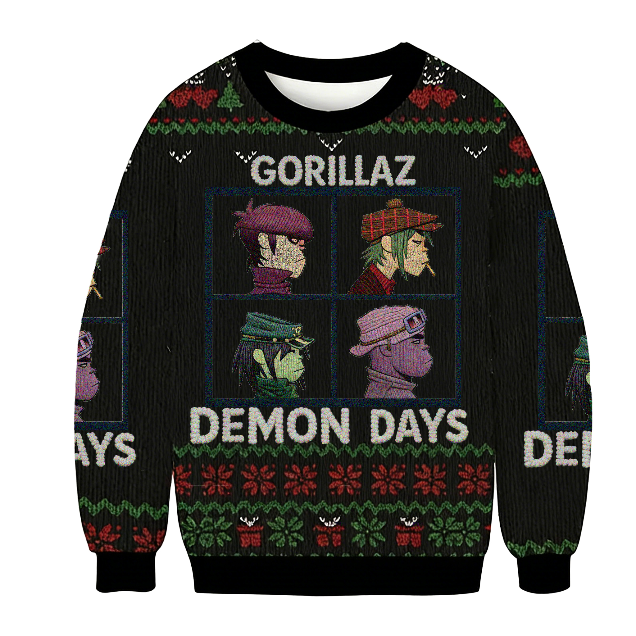 Baddiecat Gorillaz Demon Days Ugly Sweatshirt