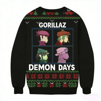 Baddiecat Gorillaz Demon Days Ugly Sweatshirt