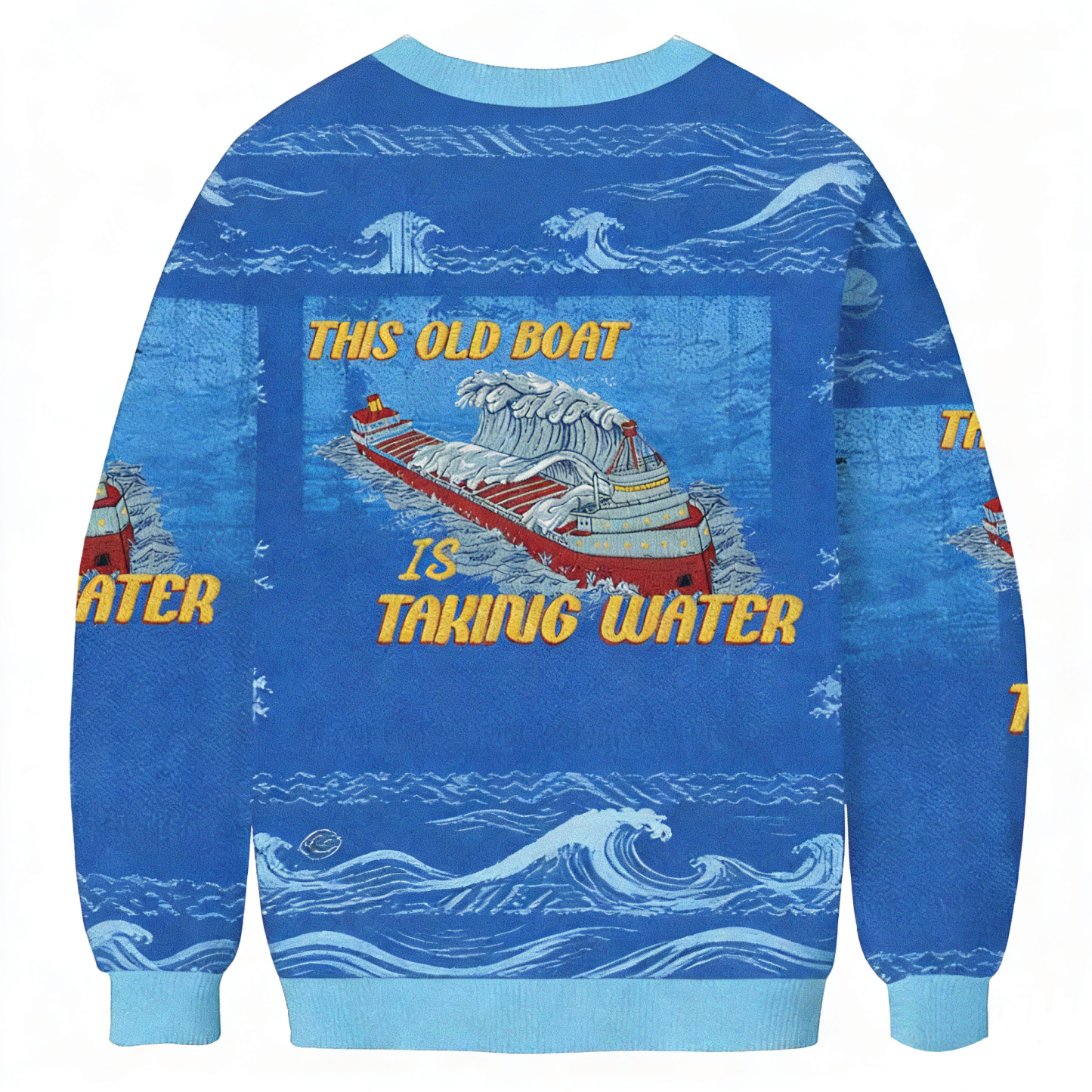 Baddiecat This Old Boat Is Taking Water Ugly Sweatshirt