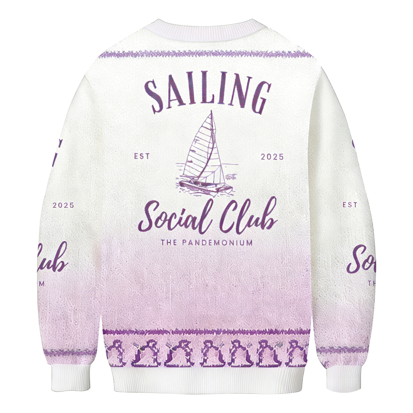 Baddiecat Sailing Social Club Ugly Sweatshirt