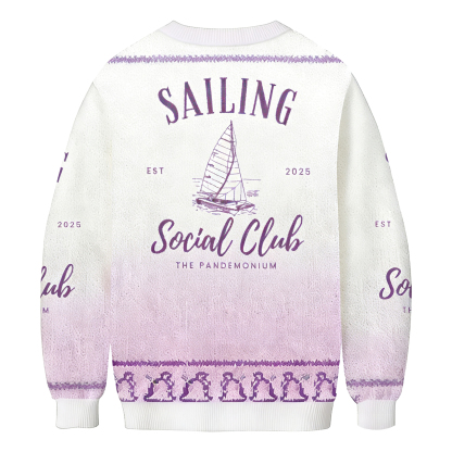 Baddiecat Sailing Social Club Ugly Sweatshirt