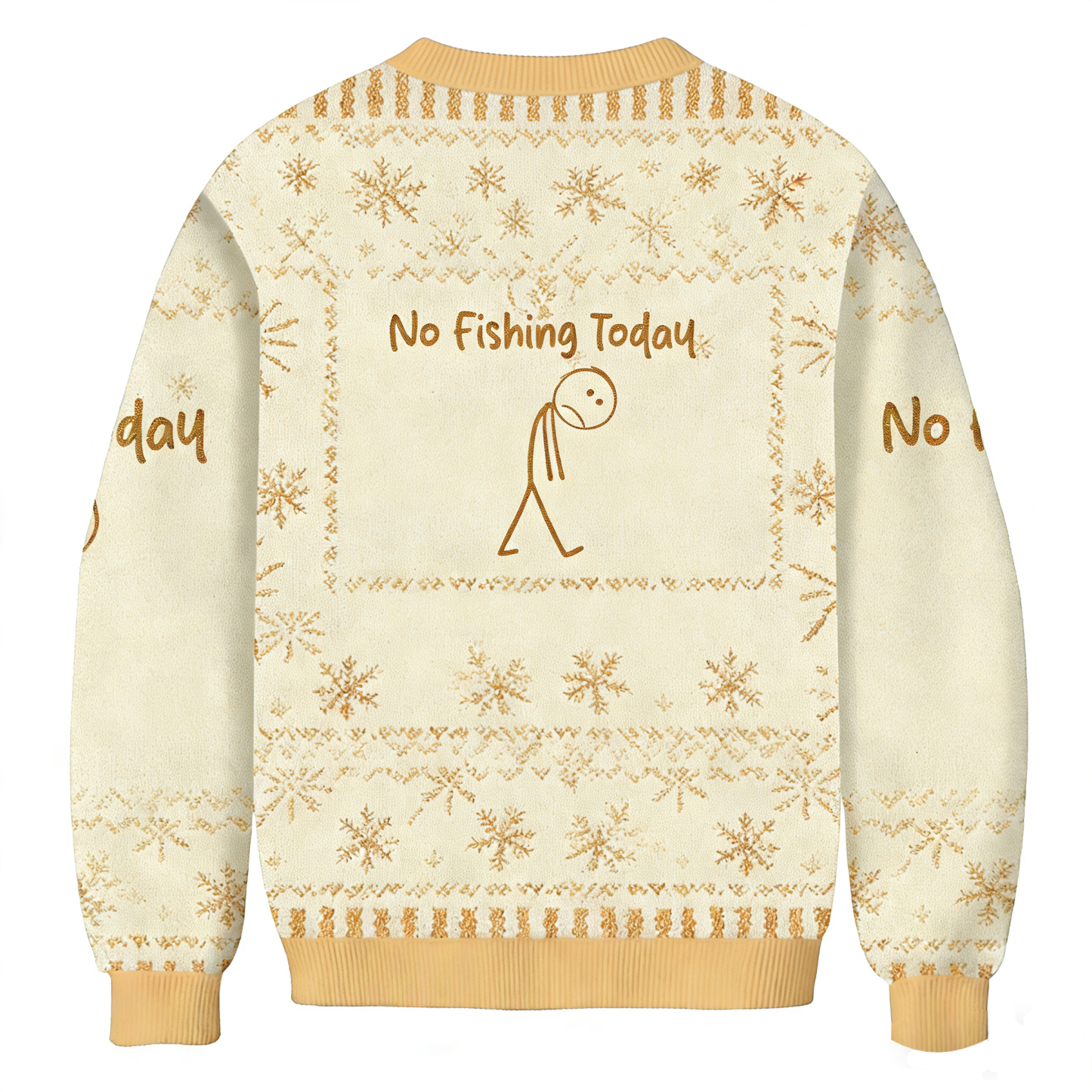 Baddiecat No Fishing Today Ugly Sweatshirt